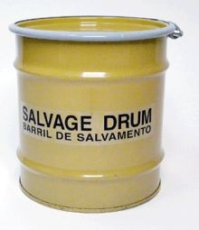 8 Gallon Steel Salvage Drum - Unlined